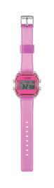 Iam Reloj Digital IAM-KIT543 con Caja Transparente y Correa Fucsia