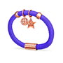 Folli Follie Pulsera de Cuero Morado 1B13T046RX