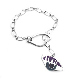 Folli Follie Pulsera de Acero Gris 17cm