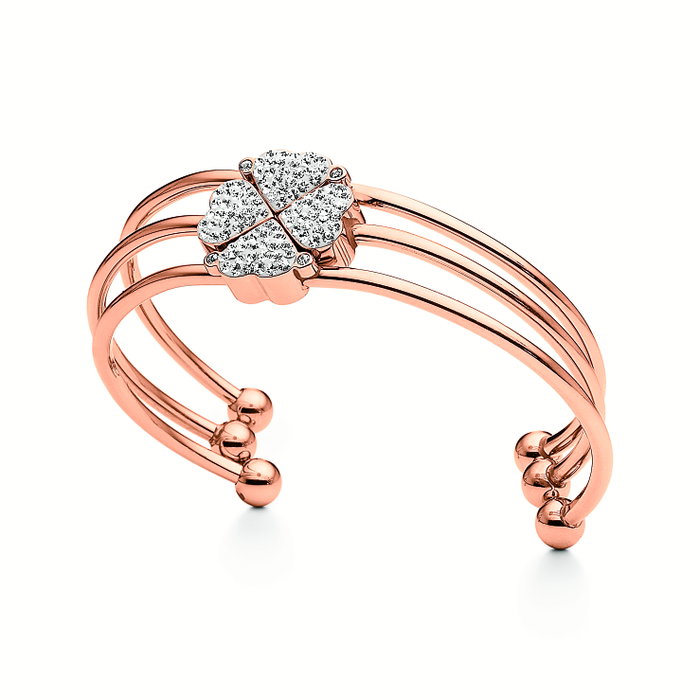 Folli Follie Pulsera de Acero Dorado para Mujer Folli Follie Pulsera de Acero Dorado para Mujer