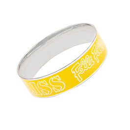 Folli Follie Pulsera de Acero Inoxidable Amarillo 7cm