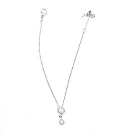 Folli Follie Pulsera de Acero Inoxidable Gris 20cm