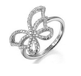 Folli Follie Anillo de Plata de Ley Plateado Talla 56