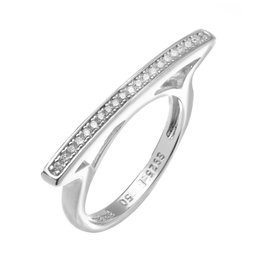 Folli Follie Anillo de Plata de Ley Gris Talla 56