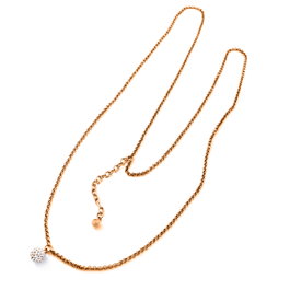 Folli Follie Collar de Plata de Ley Rosa, 25cm