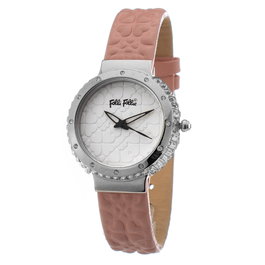 Folli Follie WF13A032SPRDF con correa rosa y caja plateada
