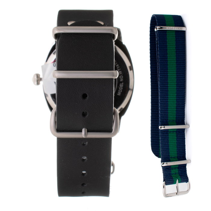 Folli Follie WT14T0015DSDF Reloj Unisex con Correa de Cuero Negra Folli Follie WT14T0015DSDF Reloj Unisex con Correa de Cuero Negra