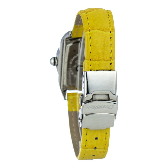 Chronotech Reloj CT9743L-05 con correa de piel amarilla