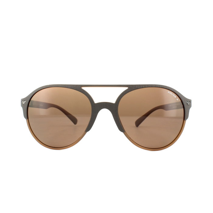 Police SPL1635594CP Gafas de Sol Marrón Polarizadas