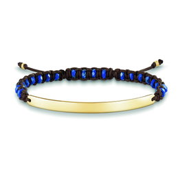Thomas Sabo Pulsera de Plata Azul 21cm LBA0056-892-32-L21v