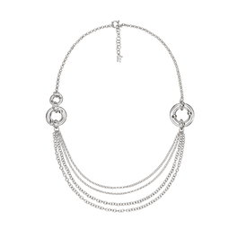 Folli Follie Collar de Acero Inoxidable Plateado 1N15F075