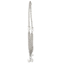 Folli Follie Collar de Acero Inoxidable Bañado en Plata para Mujer