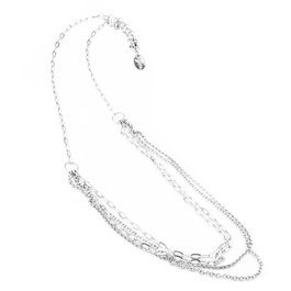Folli Follie Collar de Plata de Ley Plateado 27cm