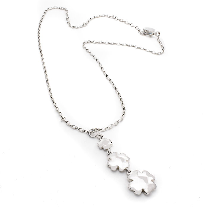 Folli Follie Collar de Plata de Ley Plateado 35cm Folli Follie Collar de Plata de Ley Plateado 35cm