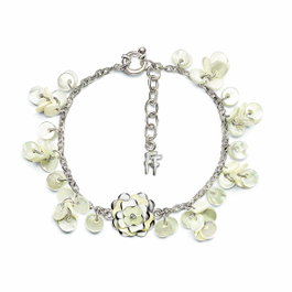 Folli Follie Pulsera de Acero Plateado 23cm