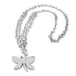Folli Follie Collar de Plata de Ley Plateado 40cm