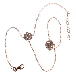 Folli Follie Pulsera de Plata de Ley Rosa 3B15S099RC