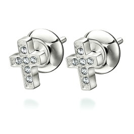 Folli Follie Pendientes Plateadas de Acero Inoxidable