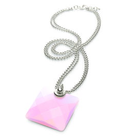 Folli Follie Collar de Acero Inoxidable con Baño de Plata 45cm