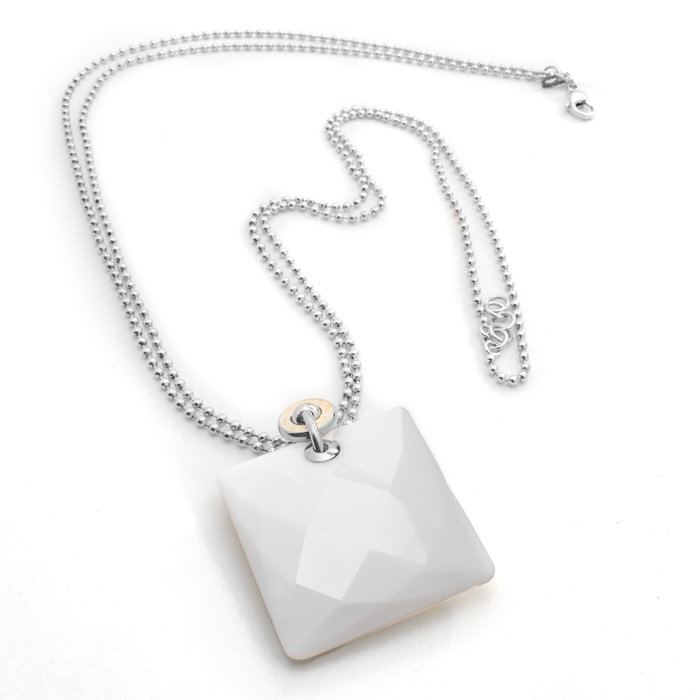 Folli Follie Collar de Plata de Ley Plateado 38cm Folli Follie Collar de Plata de Ley Plateado 38cm