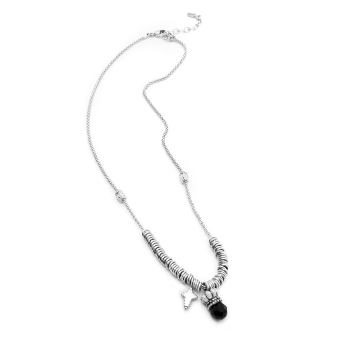 Folli Follie Collar de Plata de Ley Plateado 25cm Folli Follie Collar de Plata de Ley Plateado 25cm