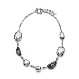 Folli Follie Collar Plateado de Acero Inoxidable 30cm