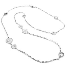 Folli Follie Collar de Plata de Ley Plateado 60cm