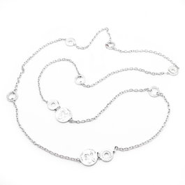 Folli Follie Collar Plateado de Acero Inoxidable 60cm