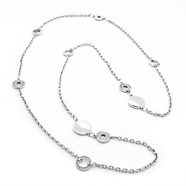 Folli Follie Collar de Plata de Ley Plateado 60cm