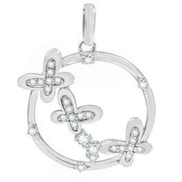 Folli Follie Colgante de Plata de Ley Plateado 3cm