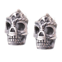 Folli Follie Pendientes de Plata de Ley Negro 4cm
