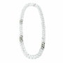 Folli Follie Collar de Acero Inoxidable 40cm Blanco