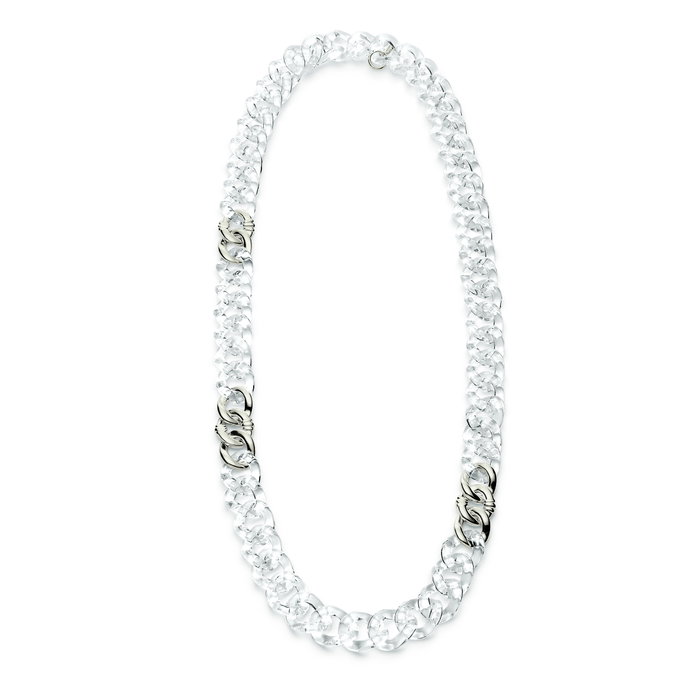 Folli Follie Collar de Acero Inoxidable 40cm Blanco Folli Follie Collar de Acero Inoxidable 40cm Blanco