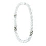 Folli Follie Collar de Acero Inoxidable 40cm Blanco