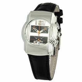 Chronotech CT7280B-03 con correa de piel negra