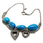 Folli Follie Collar de Acero Inoxidable Azul 4N0T051KU