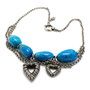 Folli Follie Collar de Acero Inoxidable Azul 4N0T051KU