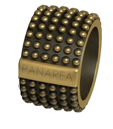 Panarea Anillo de Plata Marrón T12 AS152RU2