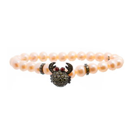 Lancaster Pulsera de Plata de Ley con Diseño de Cangrejo y Circonita JLA-BR-CRAB-3-PE