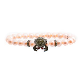 Lancaster Pulsera de Plata de Ley con Cangrejo y Circonita JLA-BR-CRAB-3-PU
