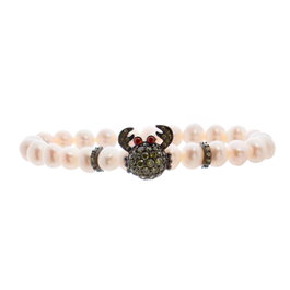 Lancaster Pulsera de Plata de Ley con Cangrejo y Circonita