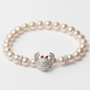 Lancaster Pulsera de Plata de Ley con Cangrejo y Circonita