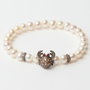 Lancaster Pulsera de Plata de Ley con Cangrejo y Circonita JLA-BR-CRAB-4-WH