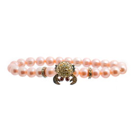 Lancaster Pulsera de Plata de Ley con Circonita y Diseño de Cangrejo JLA-BR-CRAB-6-PU