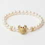 Lancaster Pulsera de Plata de Ley con Cangrejo y Circonita