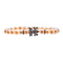 Lancaster Pulsera de Plata de Ley con Diseño de Rana y Circonita JLA-BR-FROG-1-WH