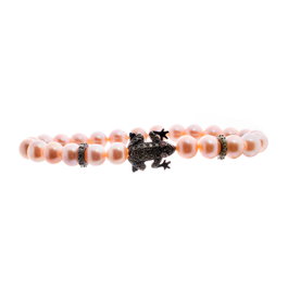 Lancaster Pulsera Rana de Plata de Ley y Circonita JLA-BR-FROG-3-PU