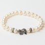 Lancaster JLA-BR-FROG-3-WH Pulsera de Plata de Ley con Diseño de Rana