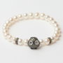 Lancaster Pulsera Búho con Circonita JLA-BR-OWL-3-WH, Plata de Ley, 16mm