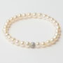 Lancaster JLA-BR-SB-1-WH Pulsera de Plata de Ley y Circonita en Plateado